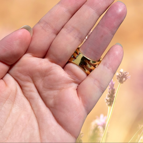 Soo Ihn Kim Rimma Rough Quartz Ring SIZE 7* 💎 24K gold plated never worn - Picture 5 of 6